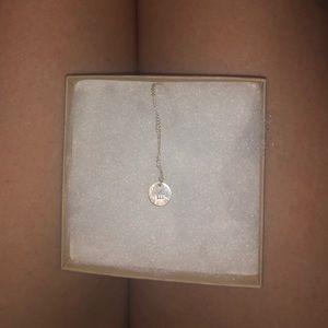 Circle m necklace